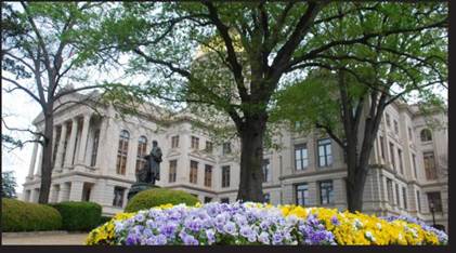 The capitol building.