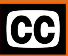 CC closed captioning symbol